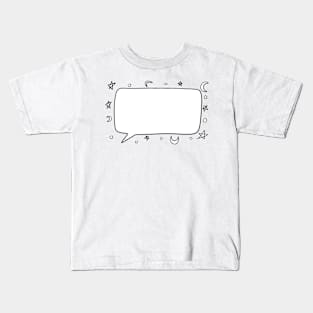 Of Stars and Speech Bubbles Kids T-Shirt